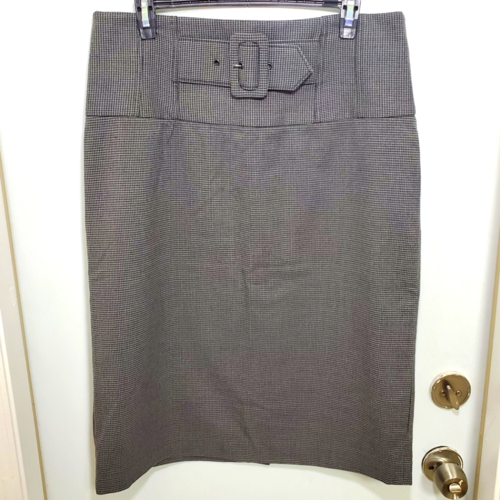 Grace Elements Gray Knee-Length Pencil Skirt Size 14